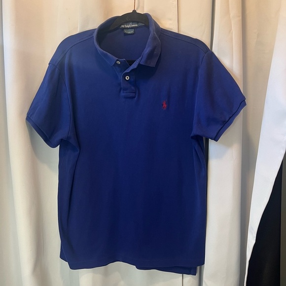 Ralph Lauren Blue Polo Shirt Classic Design - Picture 1 of 6